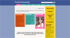 Desktop Screenshot of familyhomeopathy.co.uk