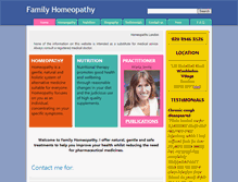 Tablet Screenshot of familyhomeopathy.co.uk